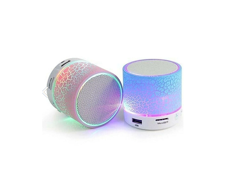  Işıklı Taşınabilir Bluetooth Wireless Hoparlör Kablosuz Ses Bombası